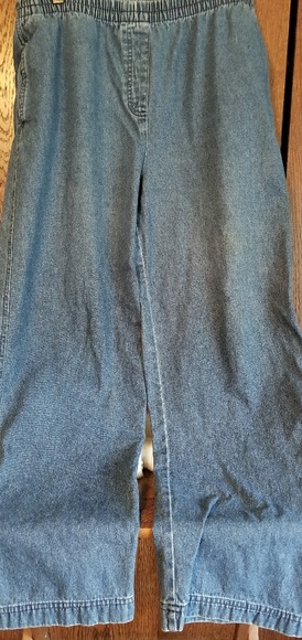 Basic Editions denim Jean wide leg - Picture 2 of 3